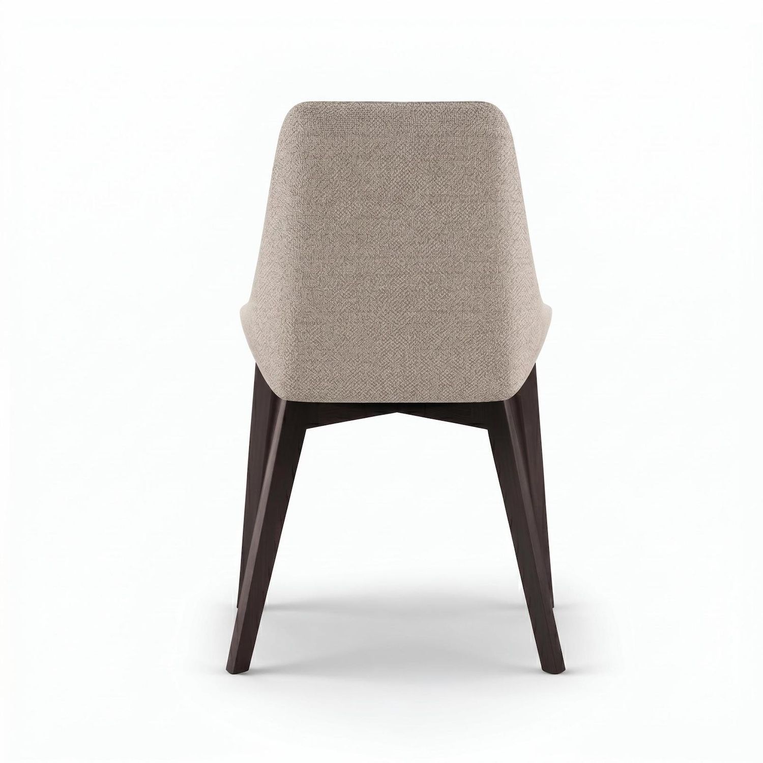 Set 4 sedie imbottite in legno e tessuto Avenor - Beige
