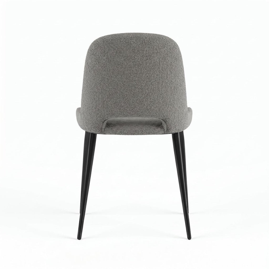 Set 4 sedie imbottite in tessuto Sanna Fab - Grigio chiaro