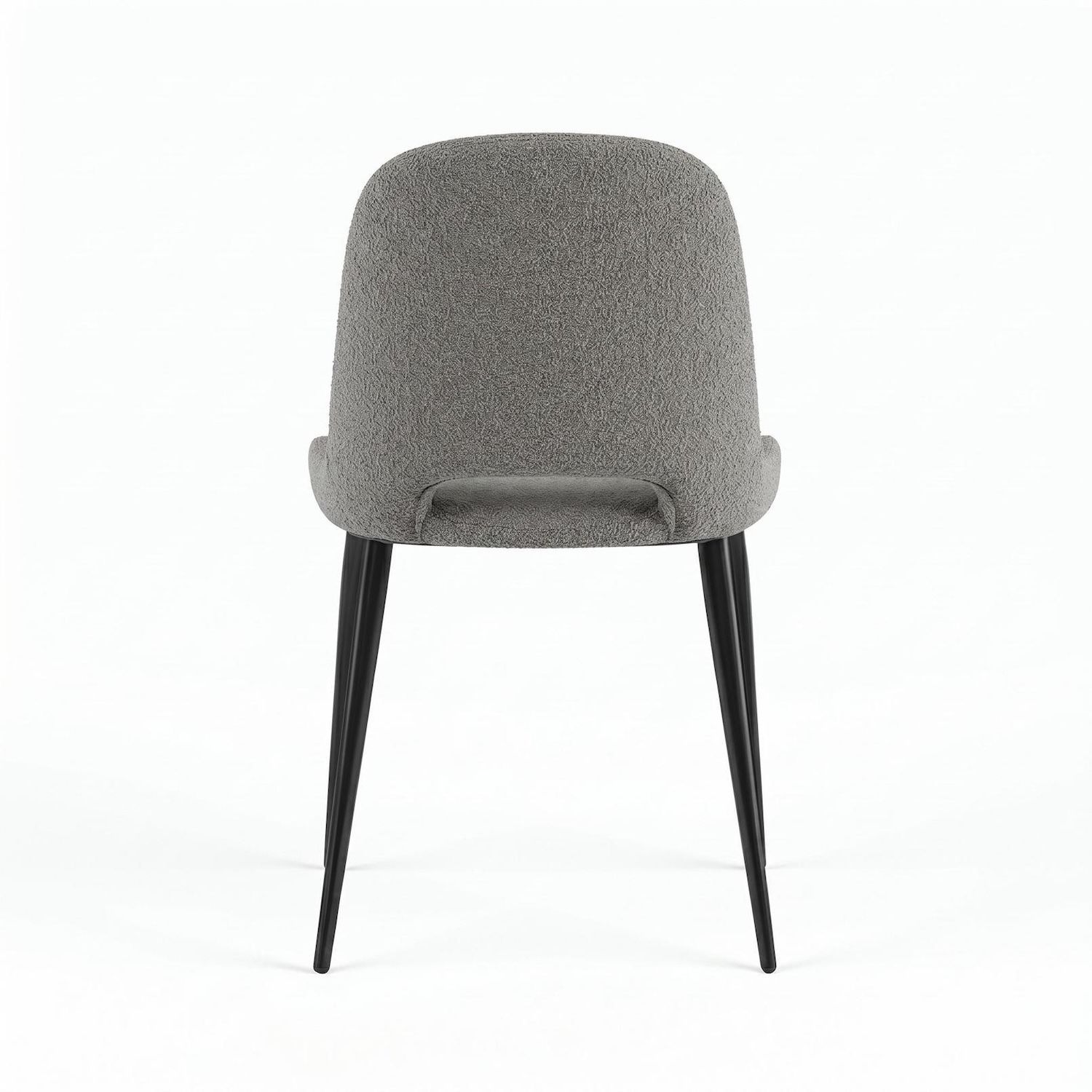 Set 4 sedie imbottite in tessuto Sanna Fab - Grigio chiaro