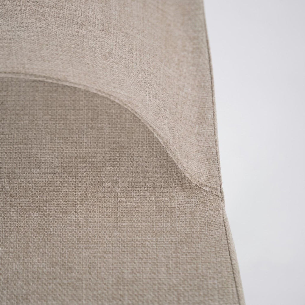 Set 4 sedie imbottite in tessuto Sanna Fab - Beige