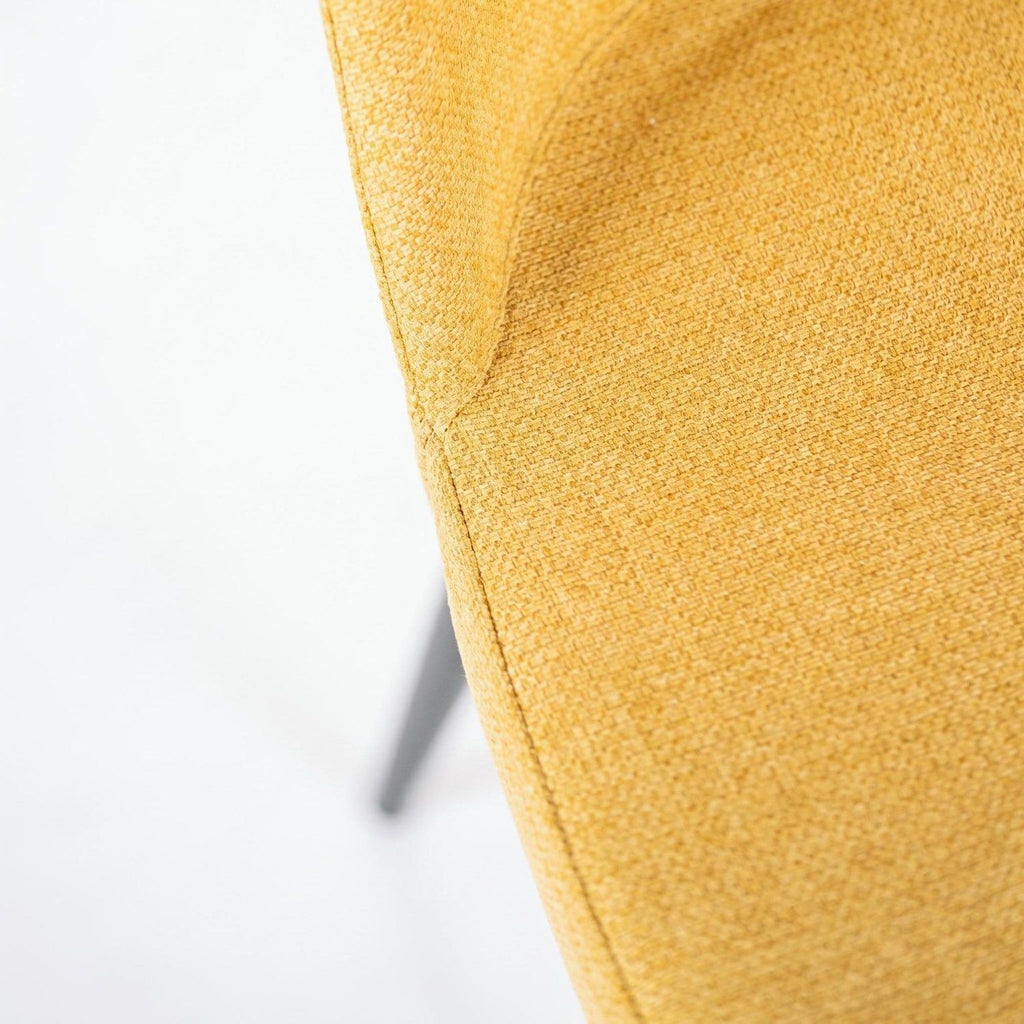 Set 4 sedie imbottite in tessuto Sanna Fab - Giallo