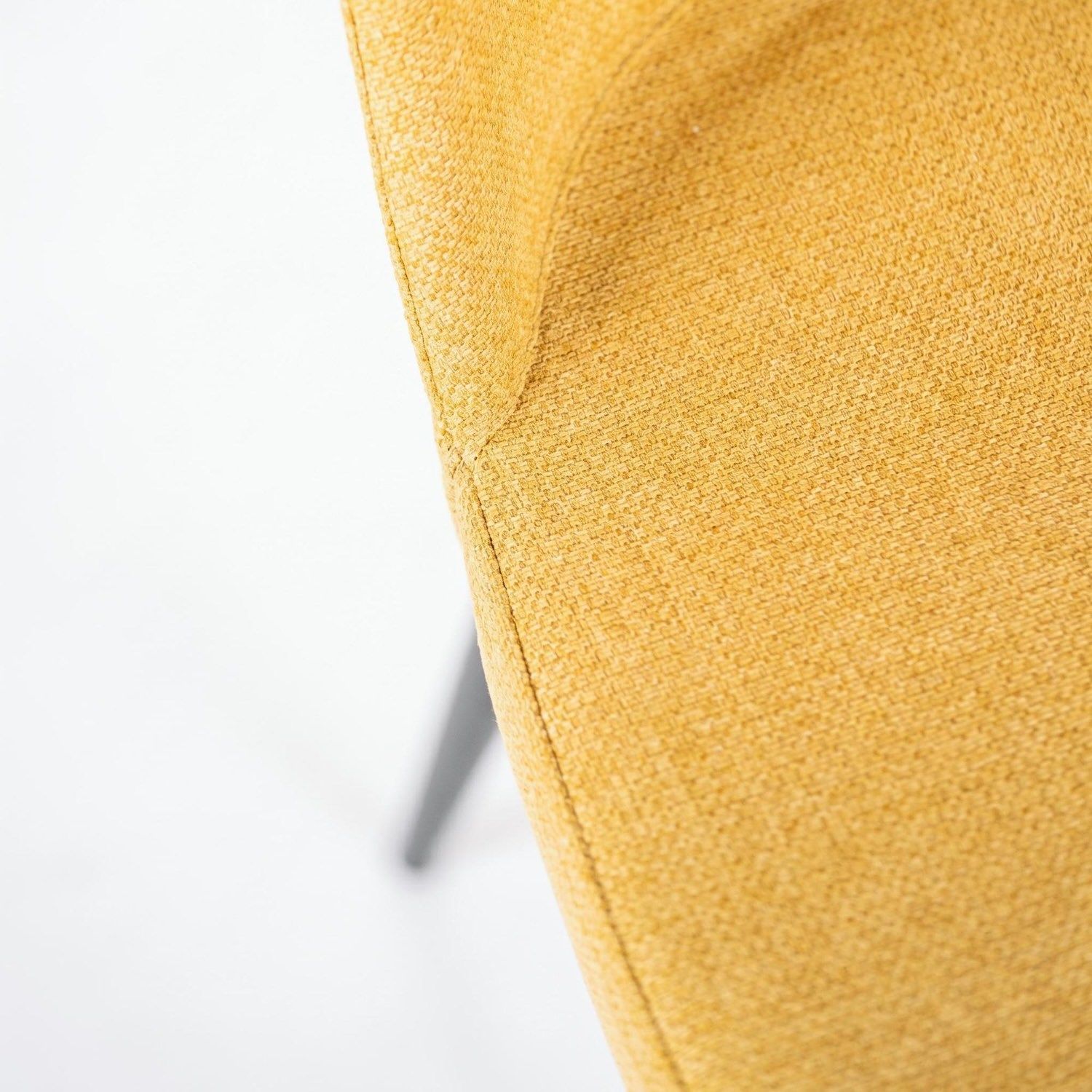 Set 4 sedie imbottite in tessuto Sanna Fab - Giallo
