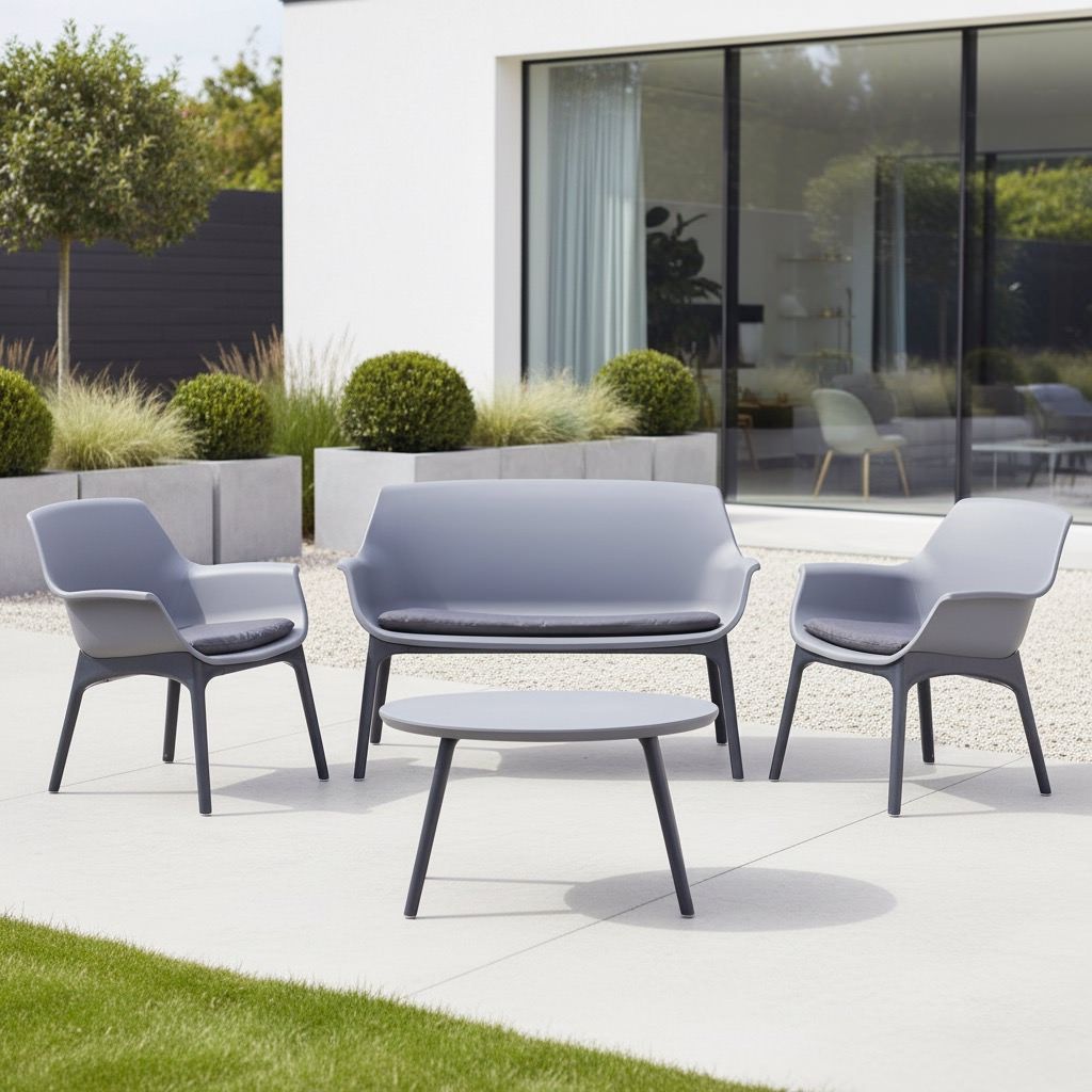 Set da giardino divano poltrone e tavolino Tim