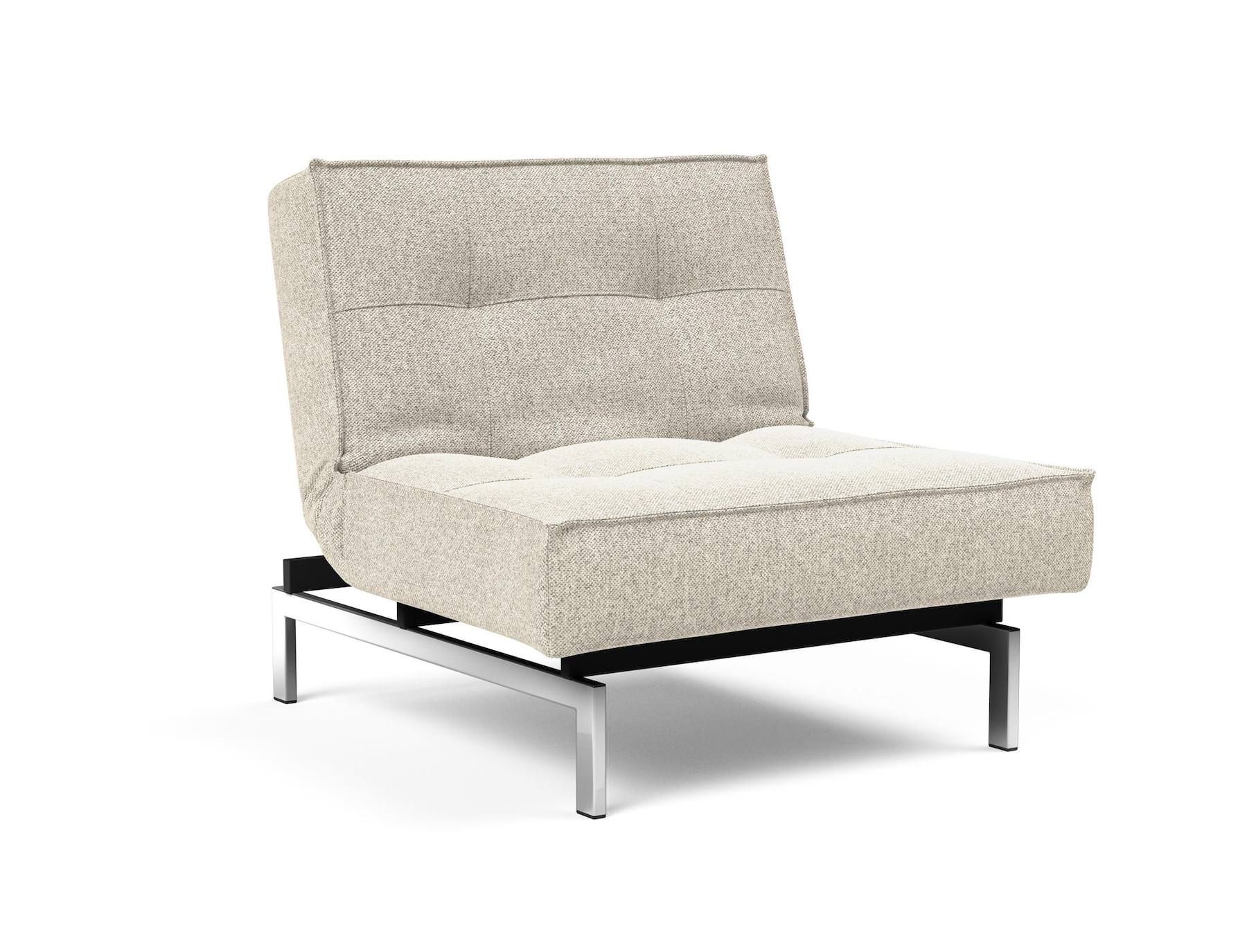 Poltrona design scandinavo con materasso a molle SplitBack - 357 Taura Off White