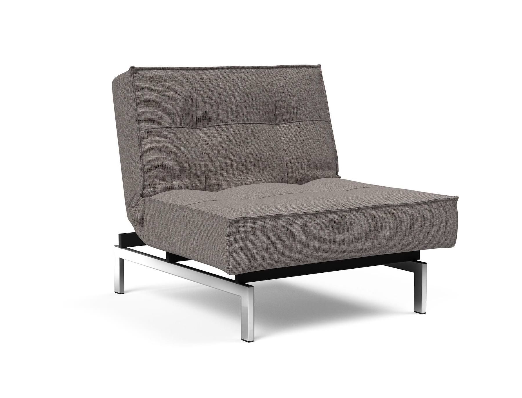 Poltrona design scandinavo con materasso a molle SplitBack - 521 Mixed Dance Grey