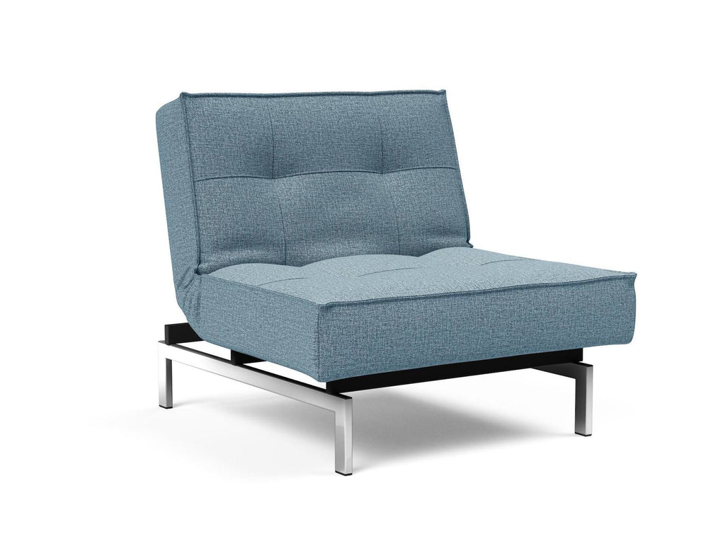 Poltrona design scandinavo con materasso a molle SplitBack - 525 Mixed Dance Light Blue