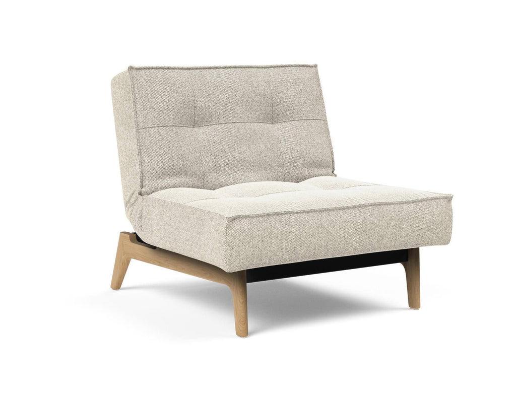Poltrona design scandinavo con materasso a molle SplitBack - 357 Taura Off White