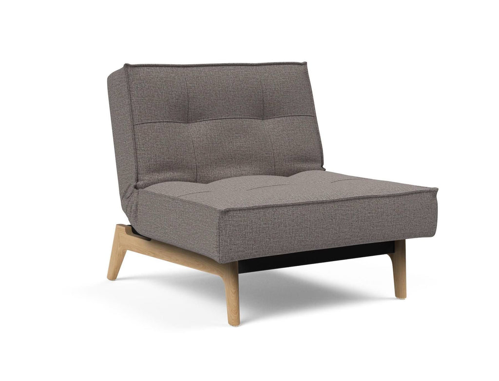 Poltrona design scandinavo con materasso a molle SplitBack - 521 Mixed Dance Grey
