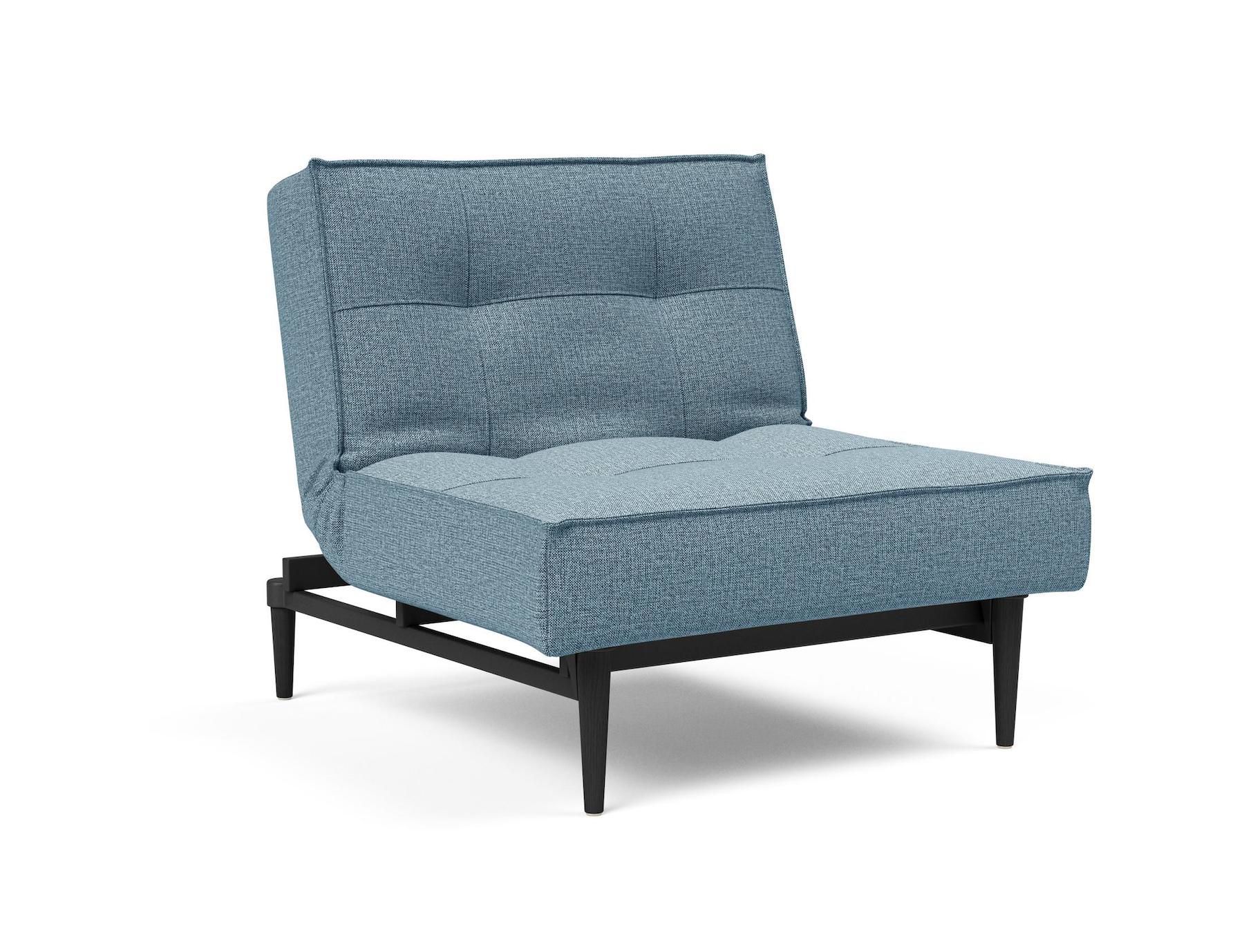 Poltrona design scandinavo con materasso a molle SplitBack - 525 Mixed Dance Light Blue
