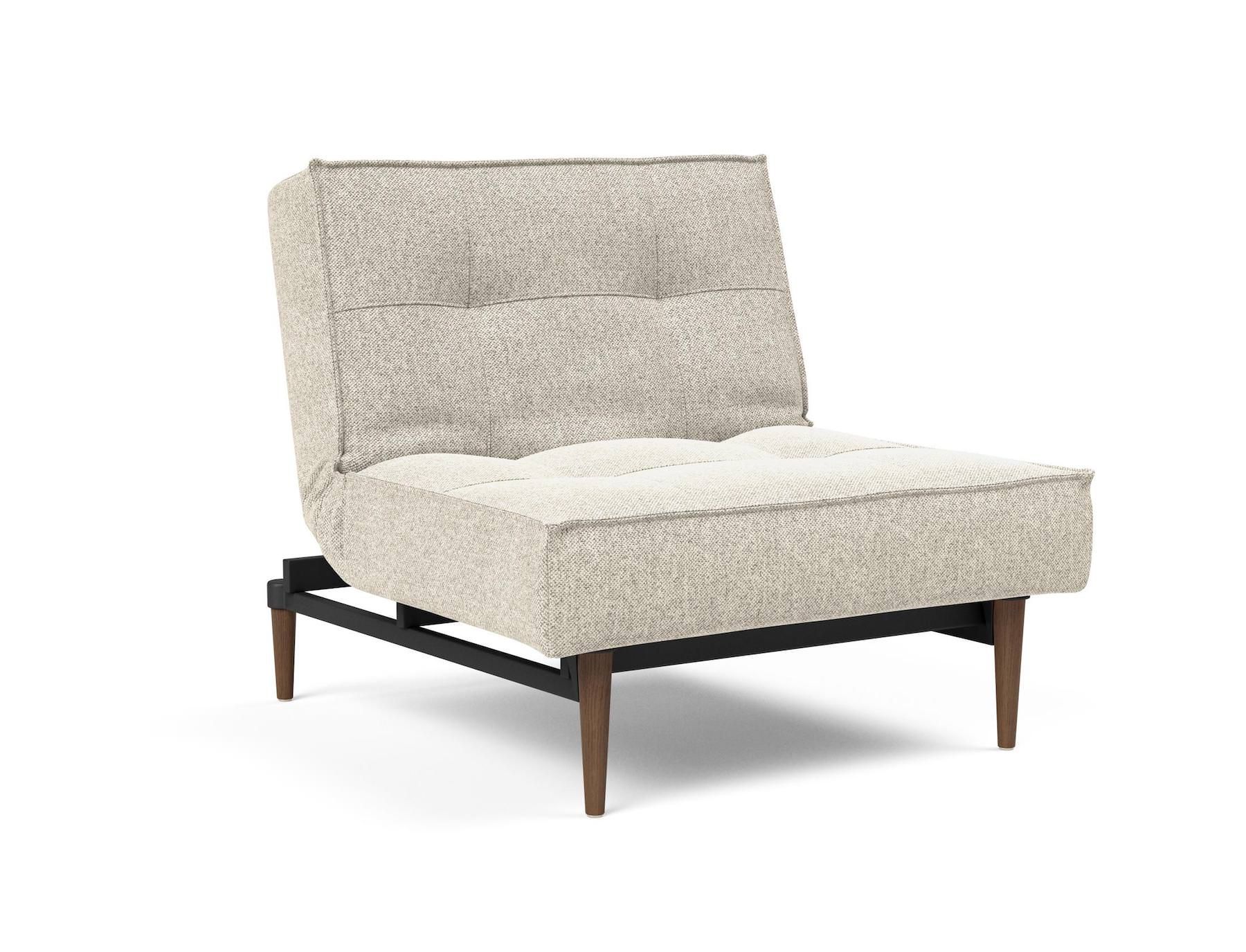 Poltrona design scandinavo con materasso a molle SplitBack - 357 Taura Off White