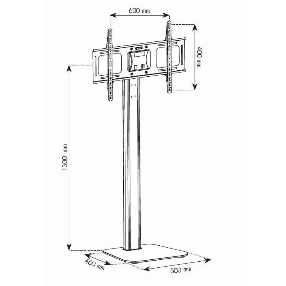 Supporto tv da pavimento design moderno Morris1
