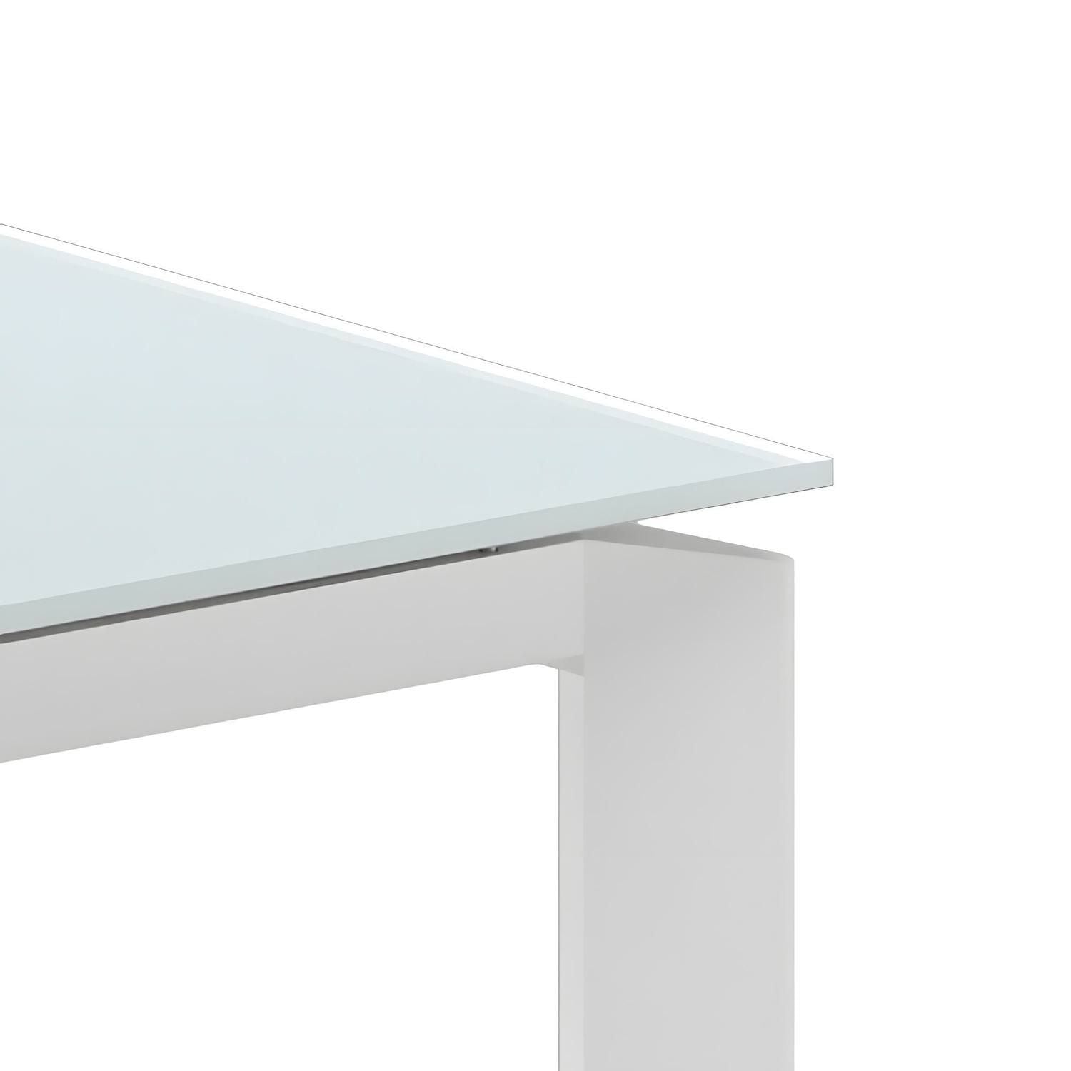 Tavolo allungabile Lumis in vetro e metallo 120-170 cm | Extrawhite