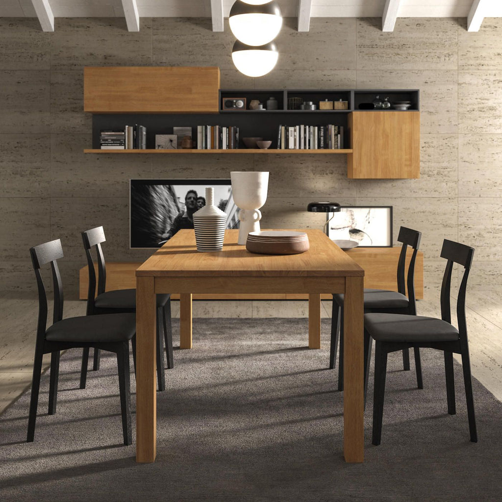 Tavolo allungabile in legno massello di rovere Valdor