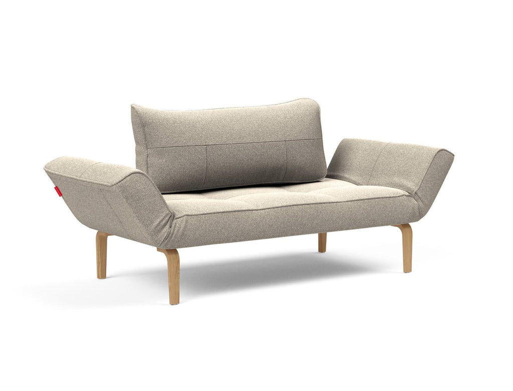 Divano letto singolo per camera ospiti con materasso a molle Zeal - 539 Bouclè Beige
