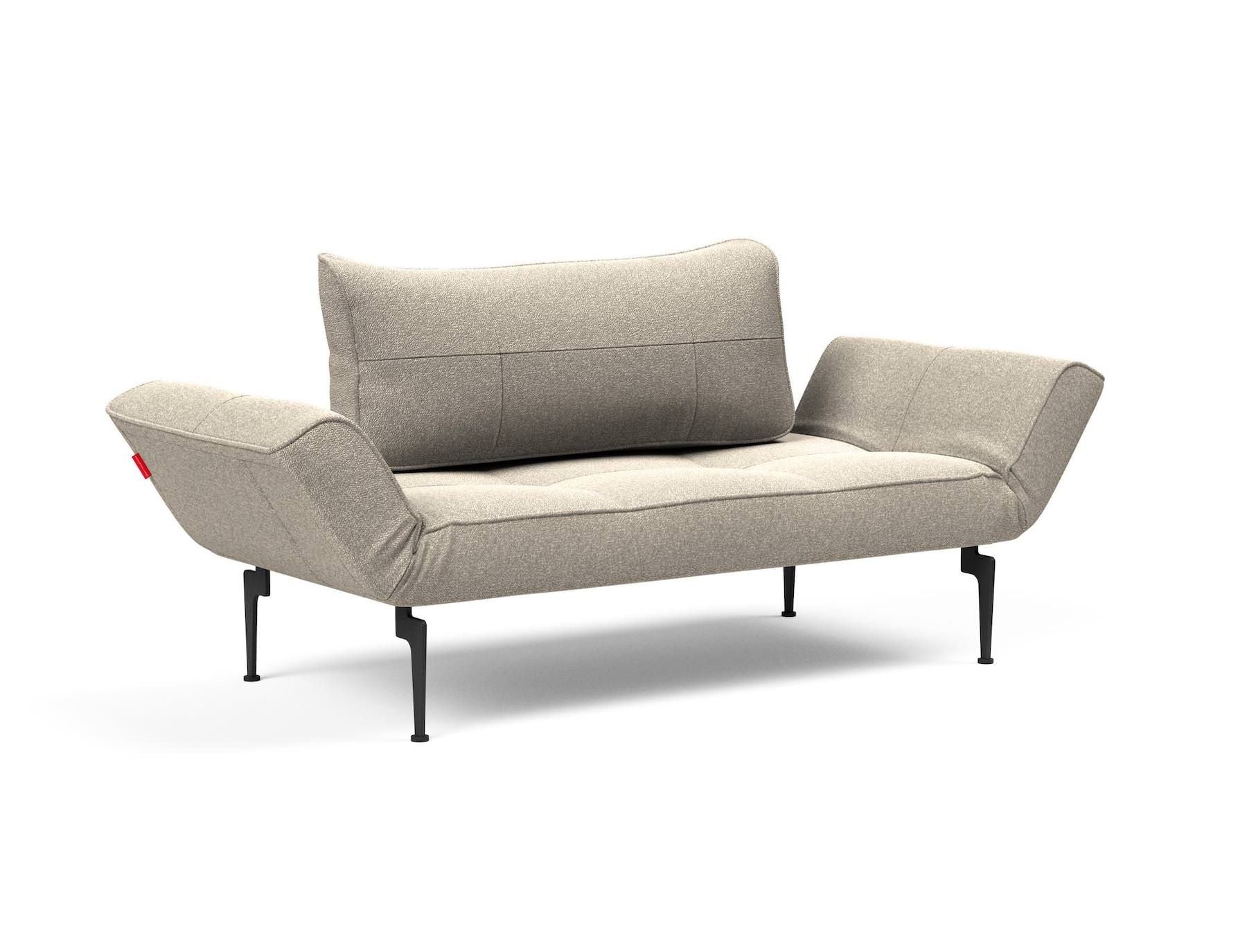 Divano letto singolo per camera ospiti con materasso a molle Zeal - 539 Bouclè Beige
