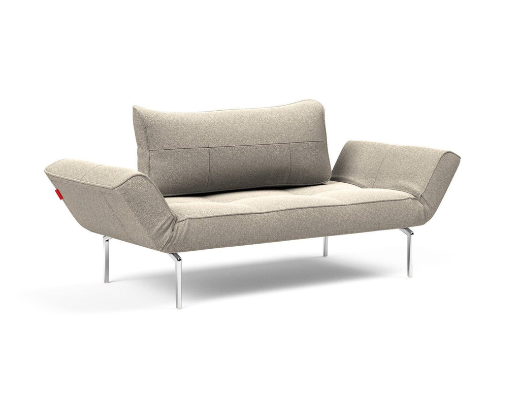 Divano letto singolo per camera ospiti con materasso a molle Zeal - 539 Bouclè Beige