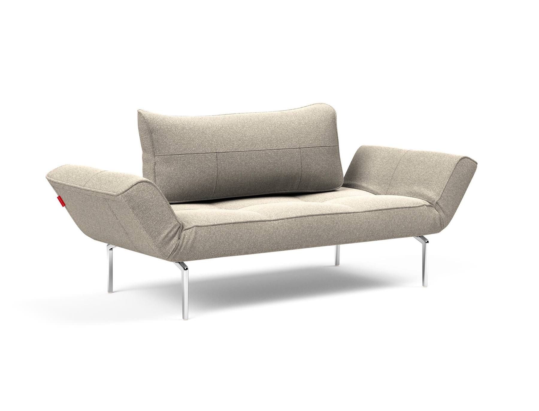 Divano letto singolo per camera ospiti con materasso a molle Zeal - 539 Bouclè Beige