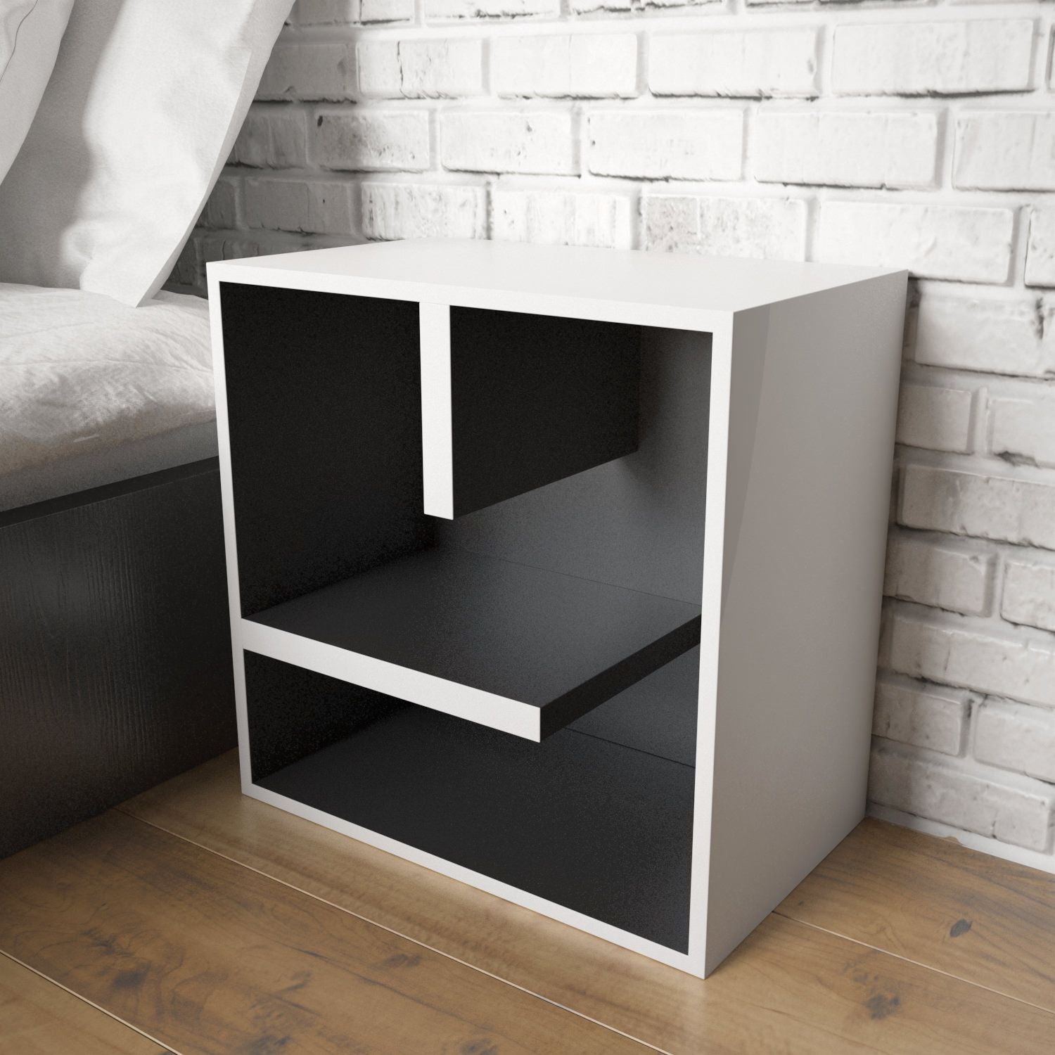 Comodino moderno a forma di lettera ABC Bookcase