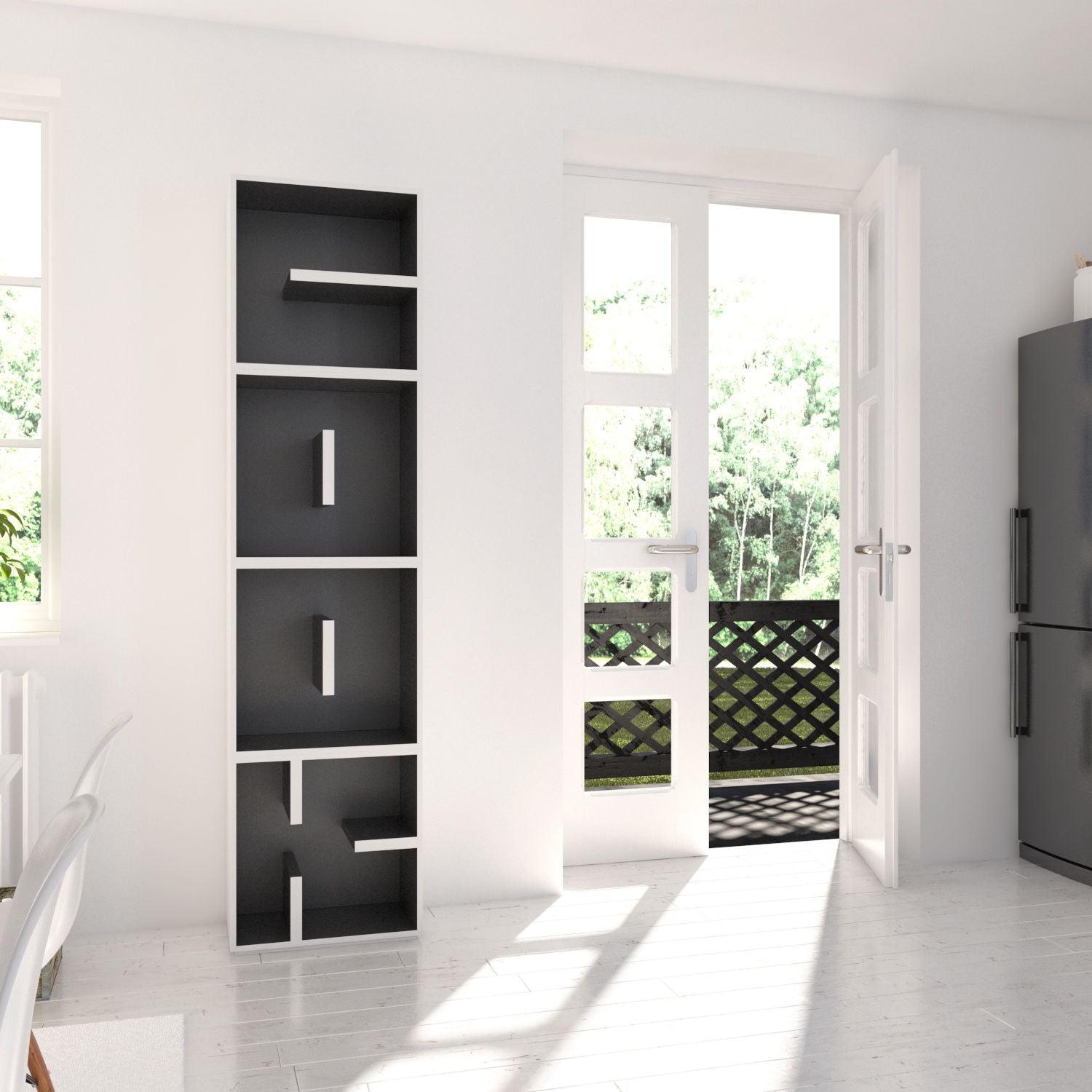 Libreria a colonna componibile con cubi ABC COOK