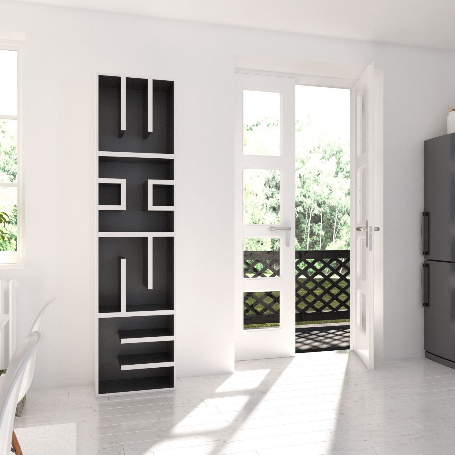 Libreria a colonna componibile con cubi ABC WINE