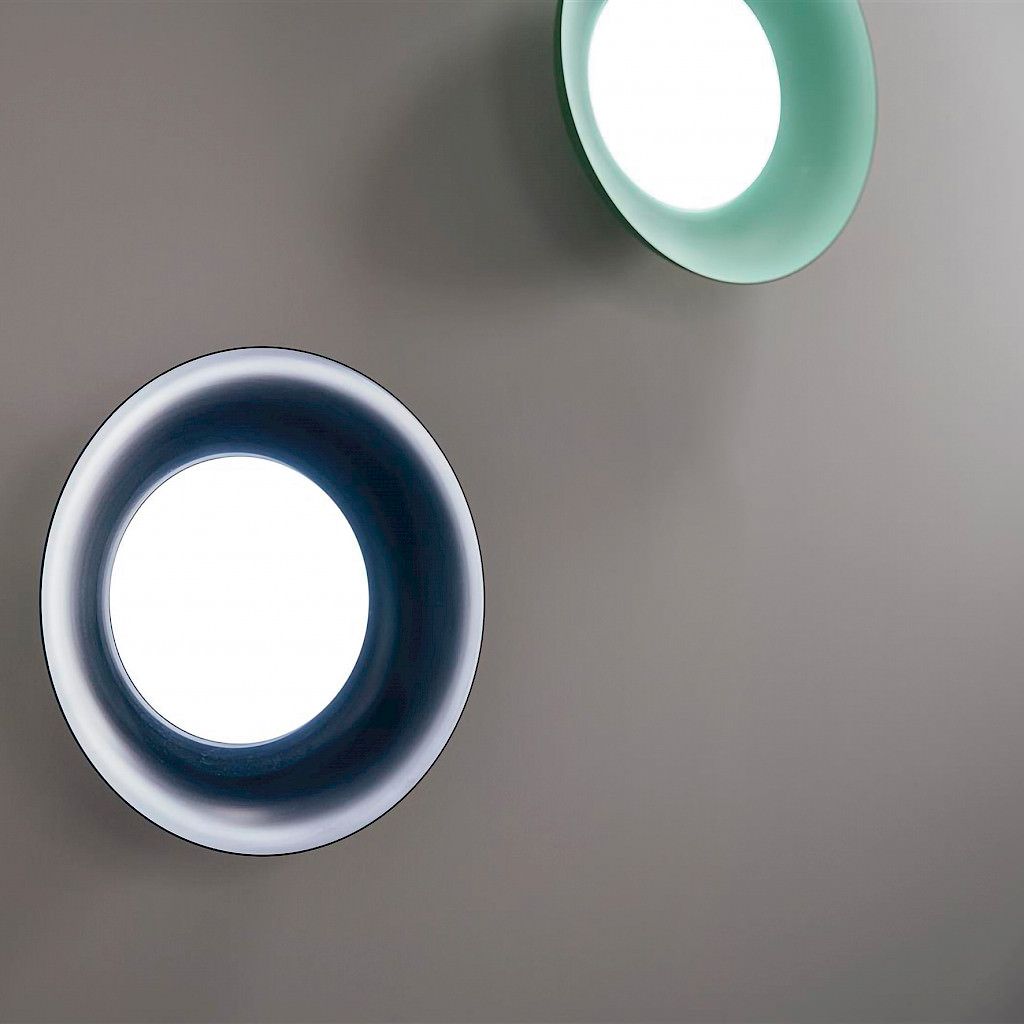 Plafoniera a LED da soffitto Chapeau di Team Italia - Blu e Salvia