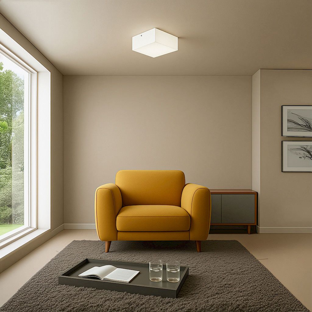 Plafoniera a LED da soffitto in vetro Compact A di Team Italia
