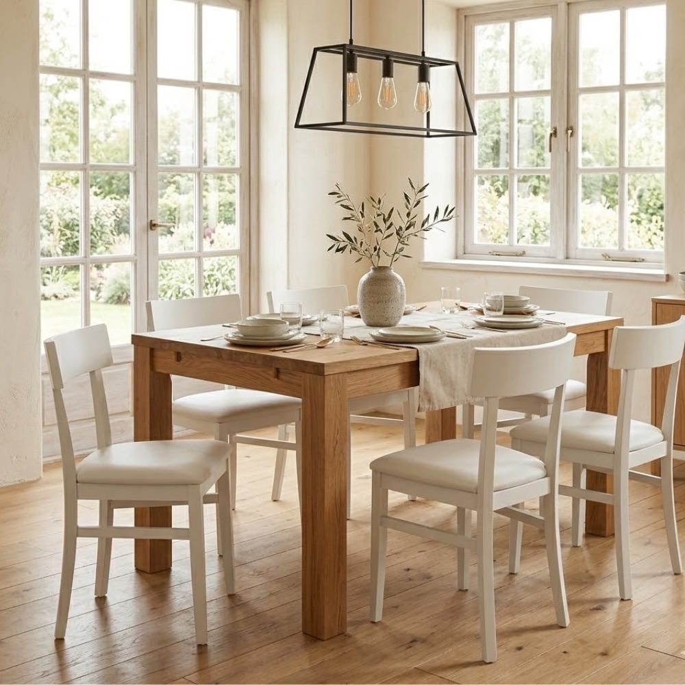 Coppia sedie in legno laccato e similpelle Velya | Valora Modern