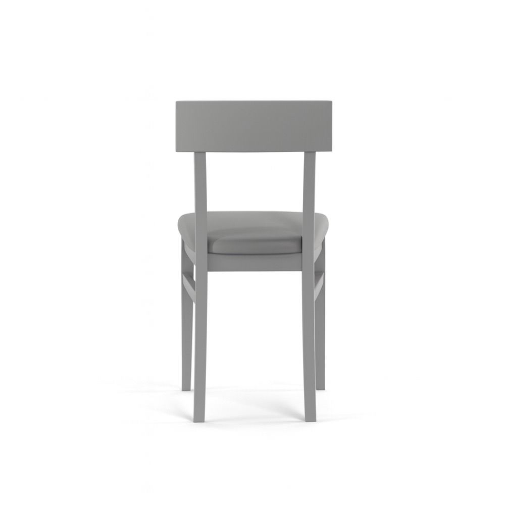 Coppia sedie in legno laccato e similpelle Velya | Valora Modern