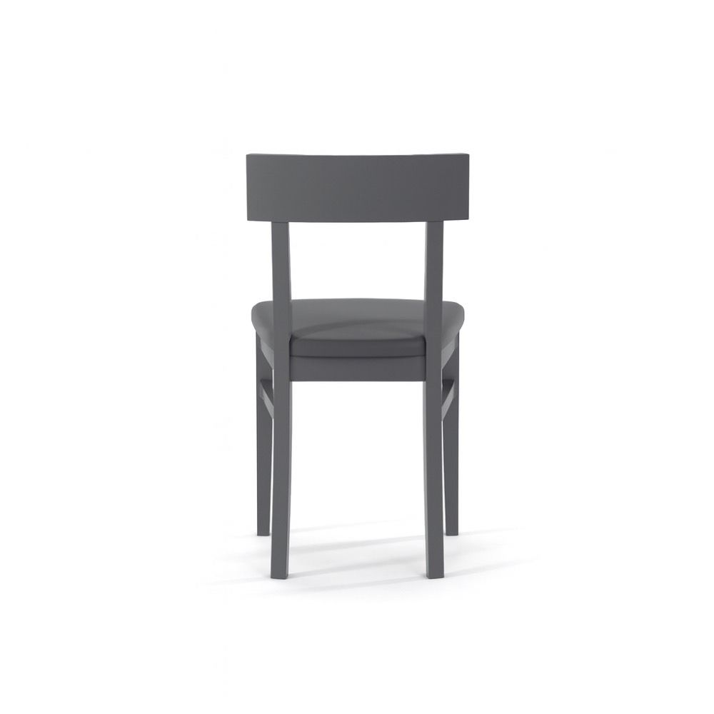 Coppia sedie in legno laccato e similpelle Velya | Valora Modern