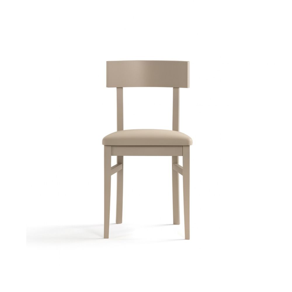 Coppia sedie in legno laccato e similpelle Velya | Valora Modern