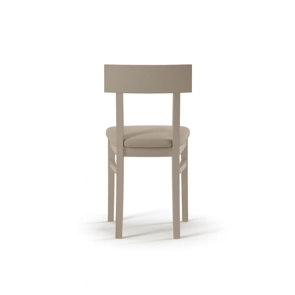 Coppia sedie in legno laccato e similpelle Velya | Valora Modern