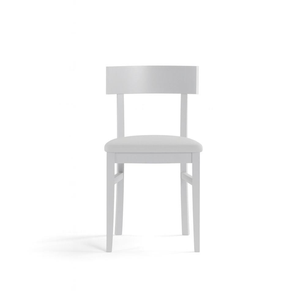 Coppia sedie in legno laccato e similpelle Velya | Valora Modern