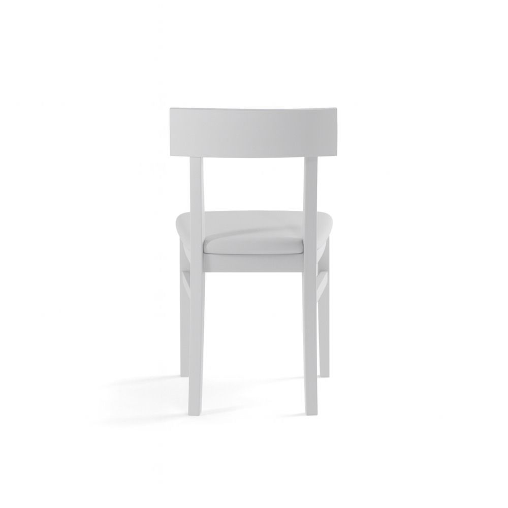 Coppia sedie in legno laccato e similpelle Velya | Valora Modern