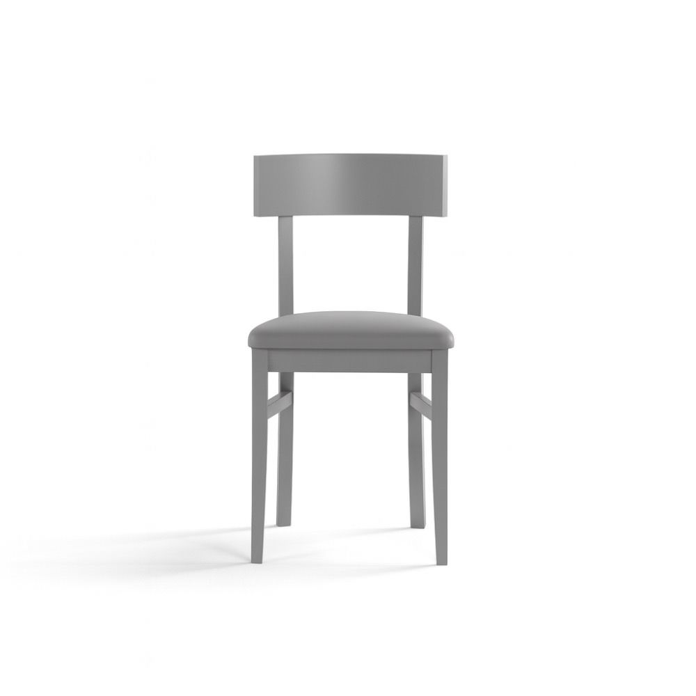 Coppia sedie in legno laccato e similpelle Velya | Valora Modern