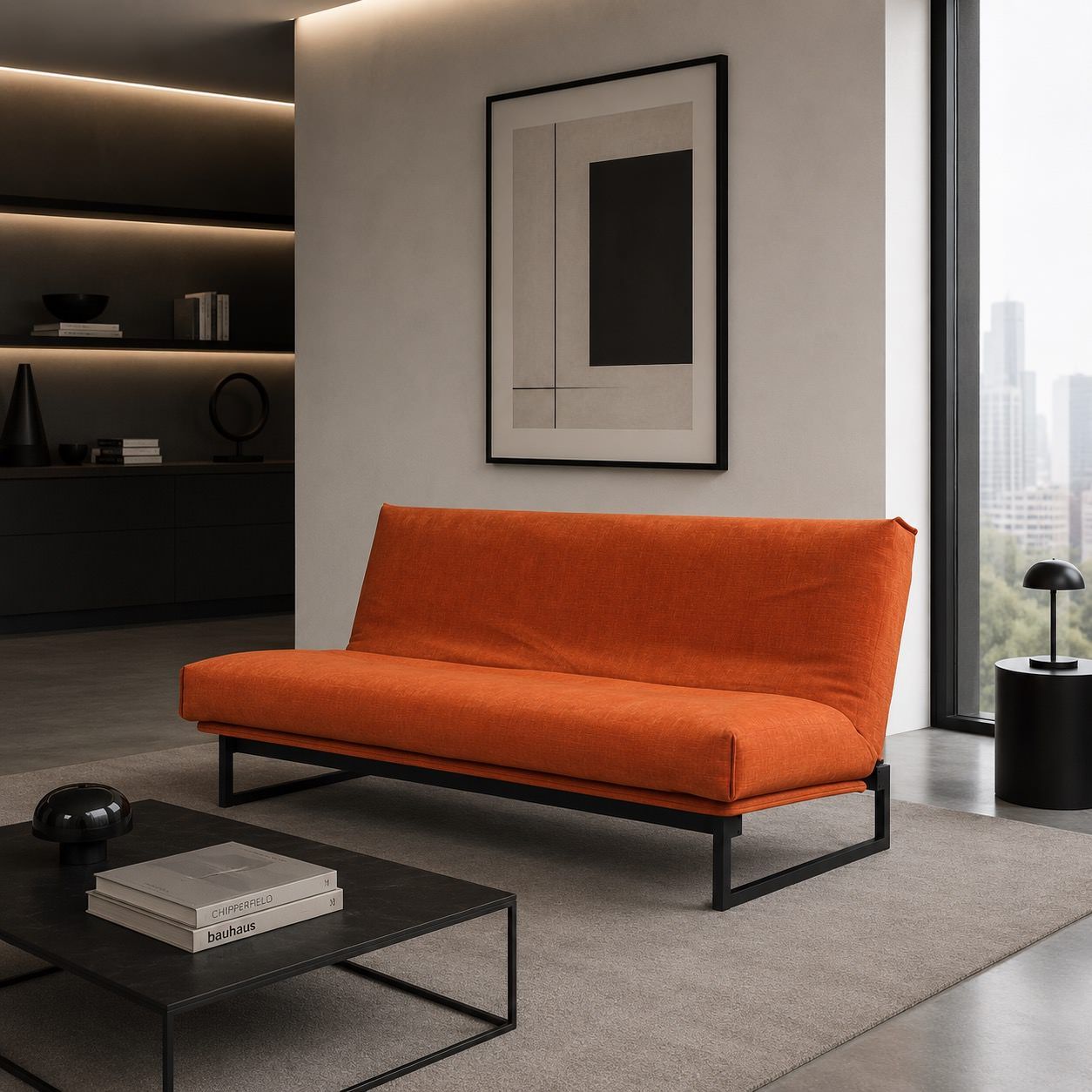 Divano letto matrimoniale sfoderabile 140 x 200 cm Fraction 140