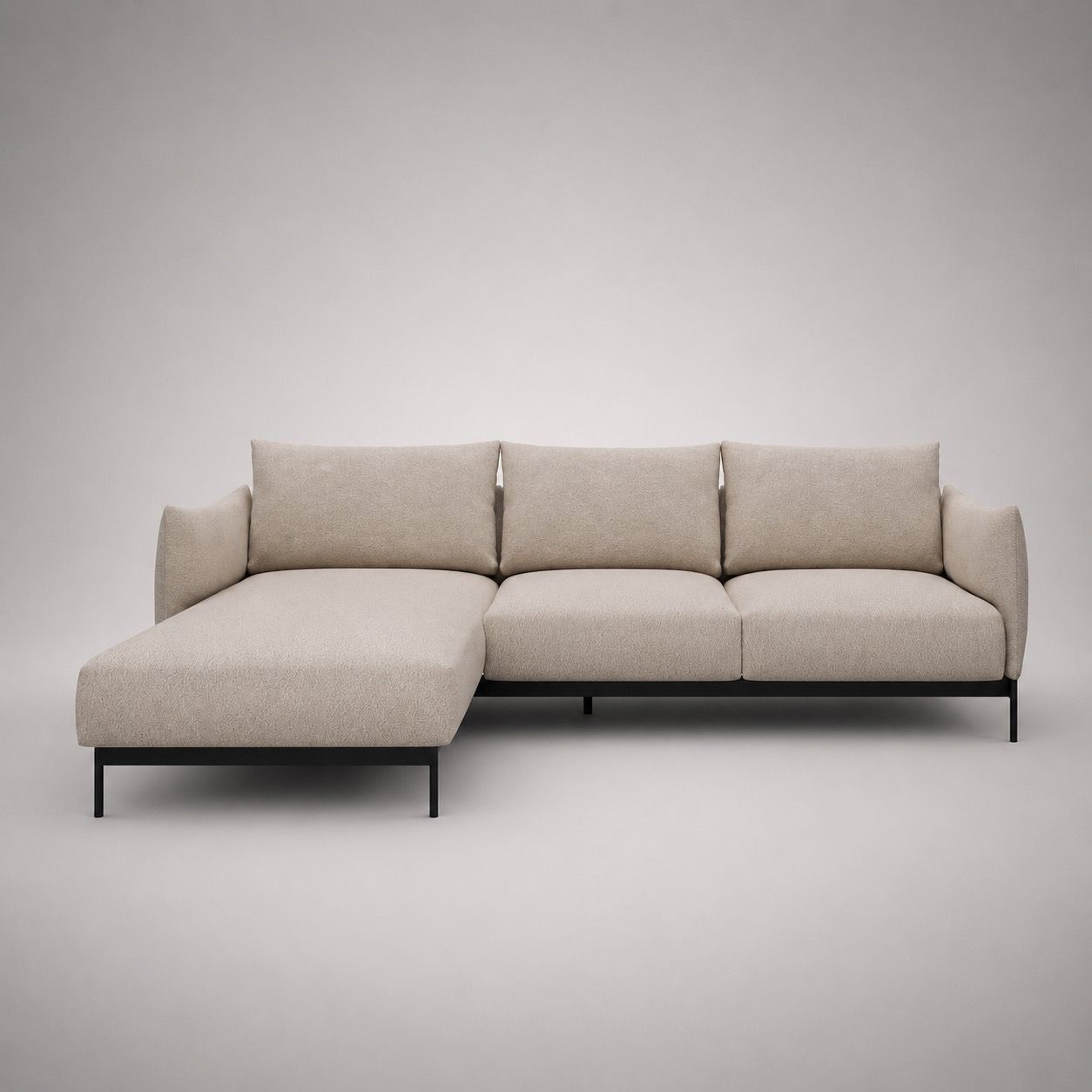 Divano con penisola Kayto B2 - Aivi 816 Lace Beige