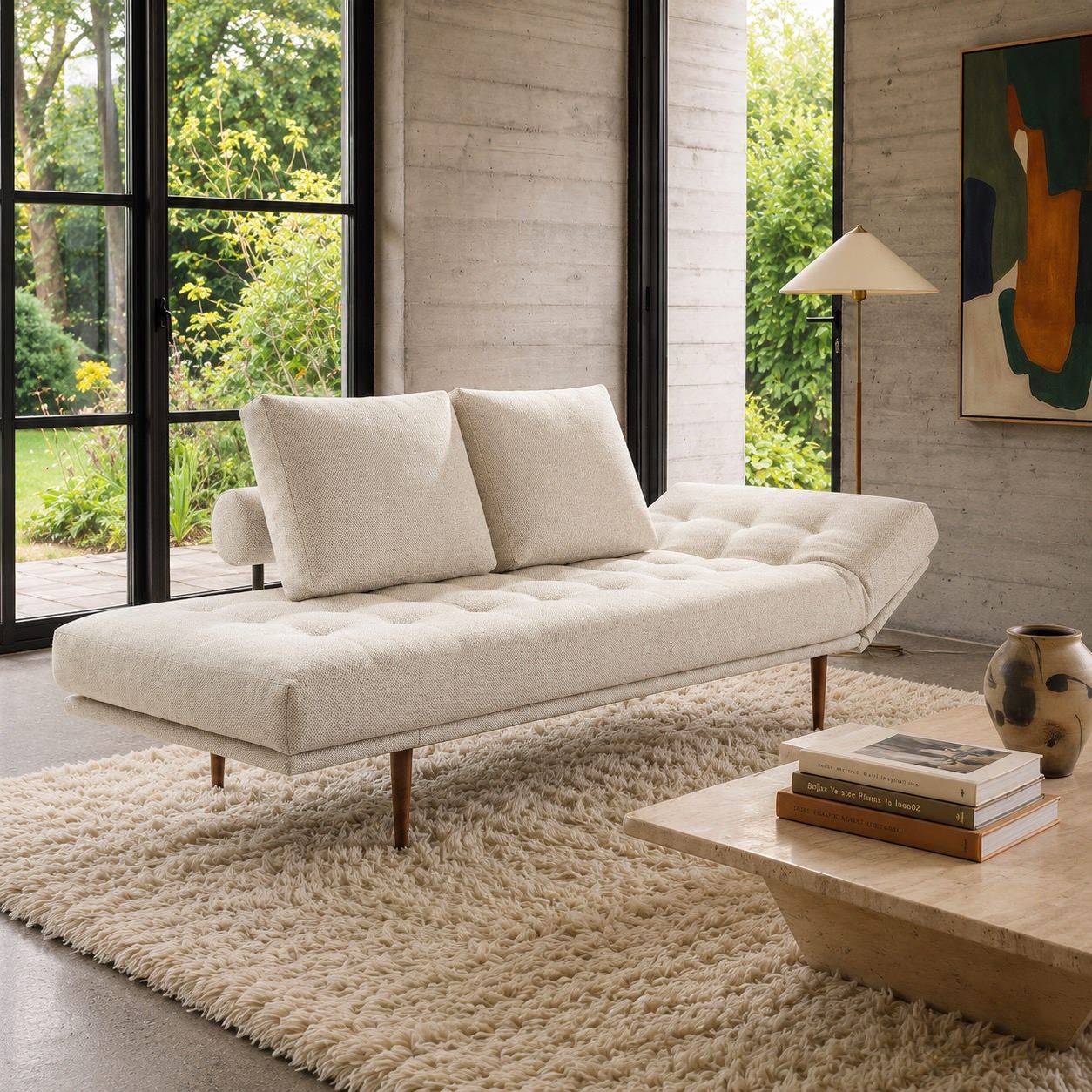 Divano letto singolo Rollo lettino salvaspazio 80x200 cm - 357
Taura, Off White
