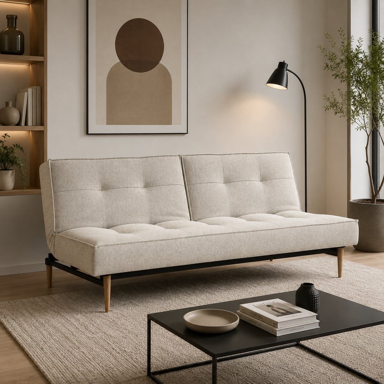 Divano letto una piazza e mezza uso quotidiano design nordico Split Back