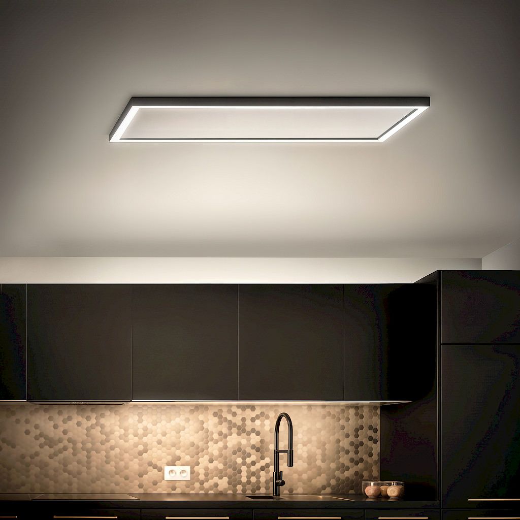 Plafoniera a LED da soffitto Edge di Team Italia - Rettangolare