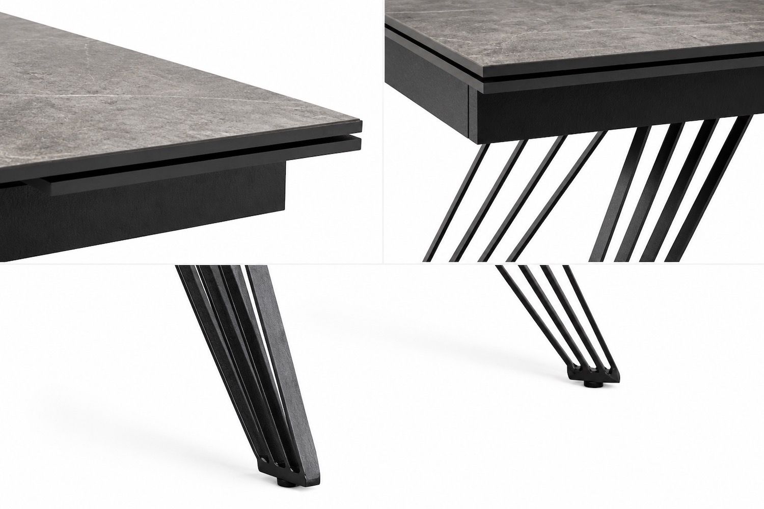 Tavolo allungabile in ceramica effetto Koris 160-240 cm | 10 Posti