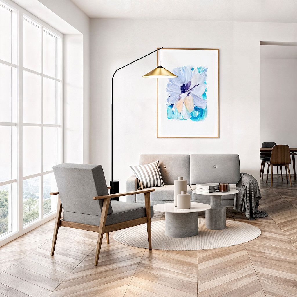 Lampada da terra design a LED Lambda A