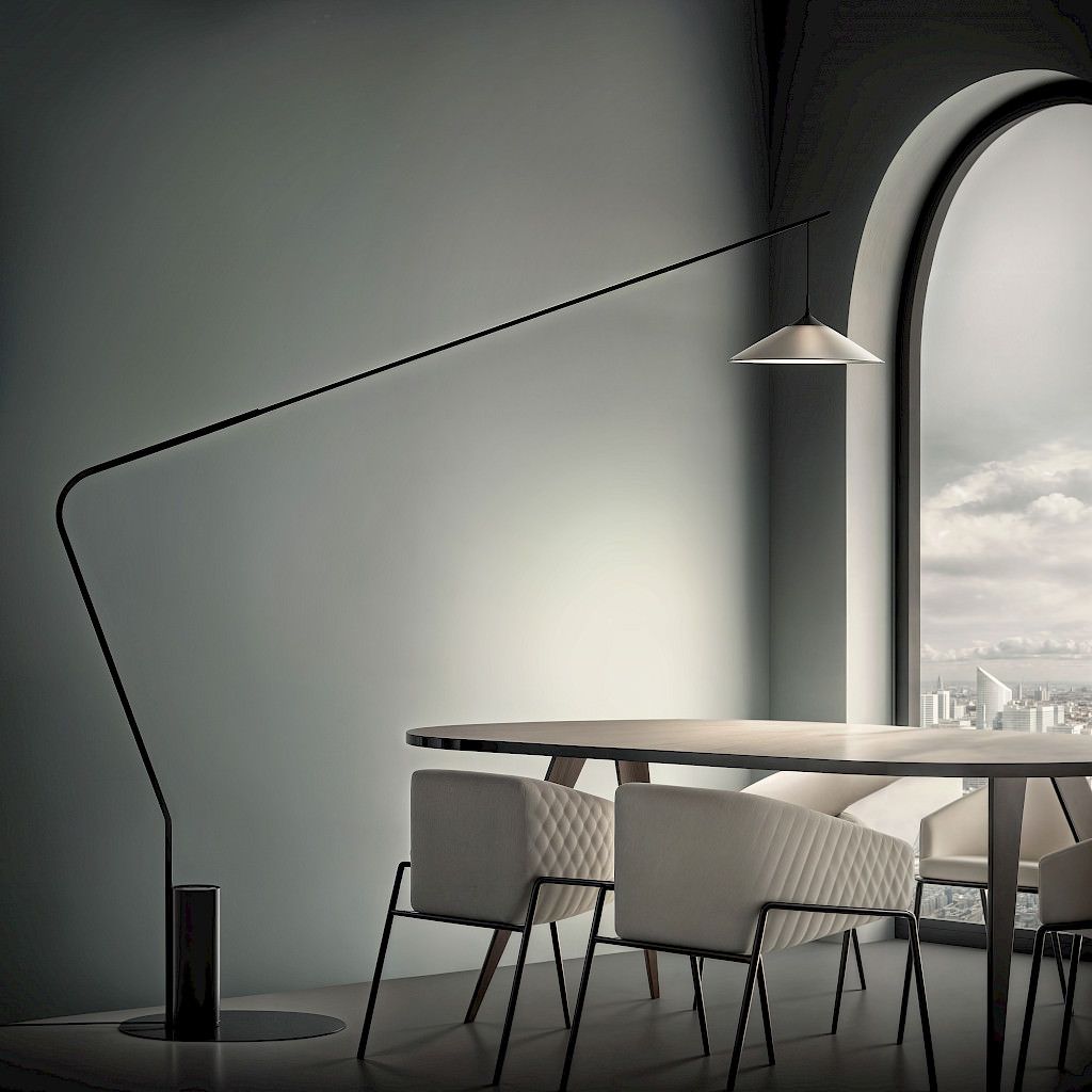 Lampada da terra design a LED Lambda A