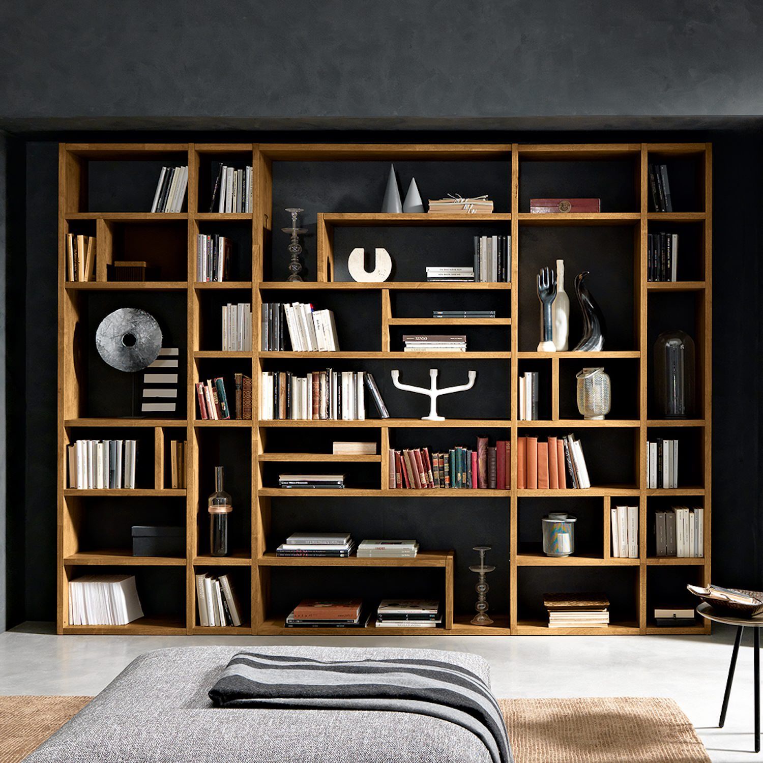 Libreria moderna in legno massello Arbora