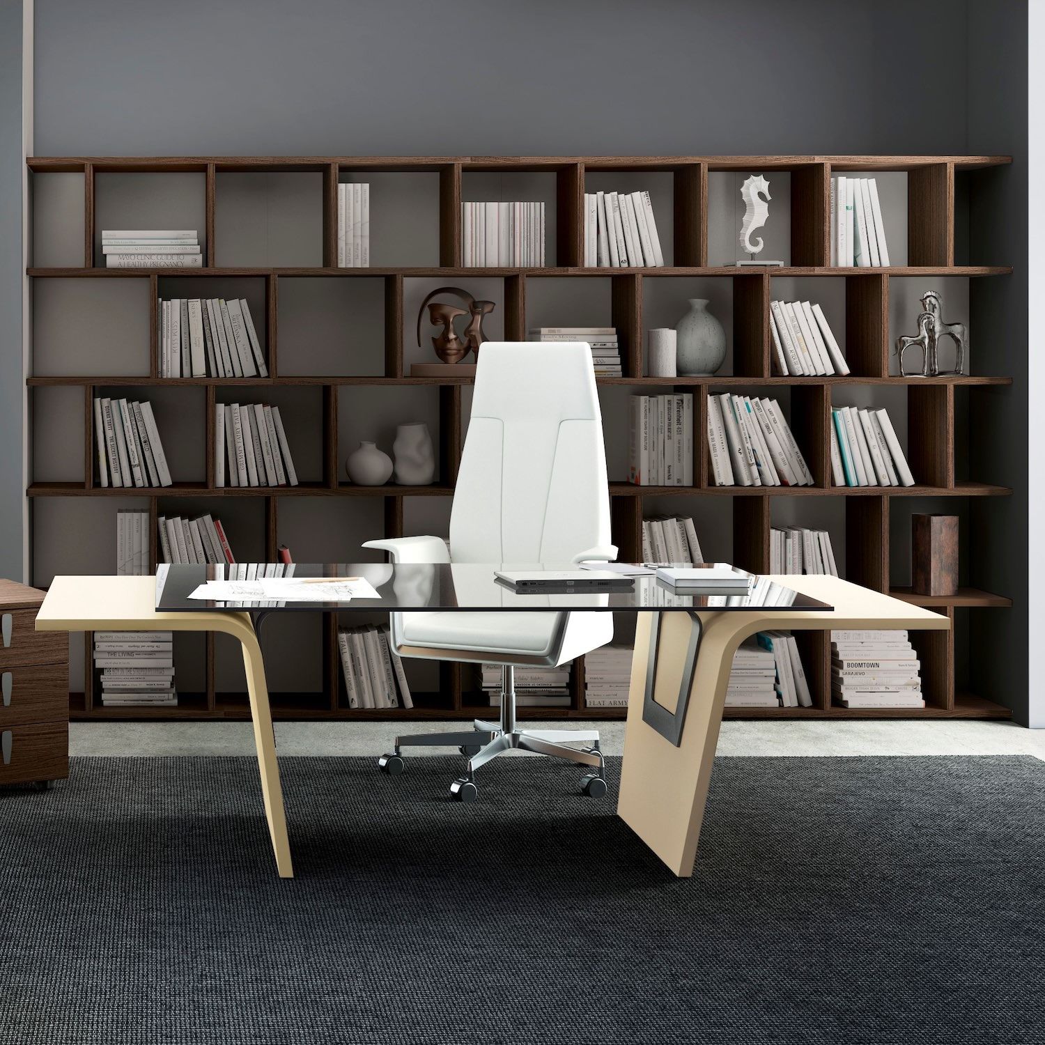 Scaffale libreria da parete Imperia | Made in Italy