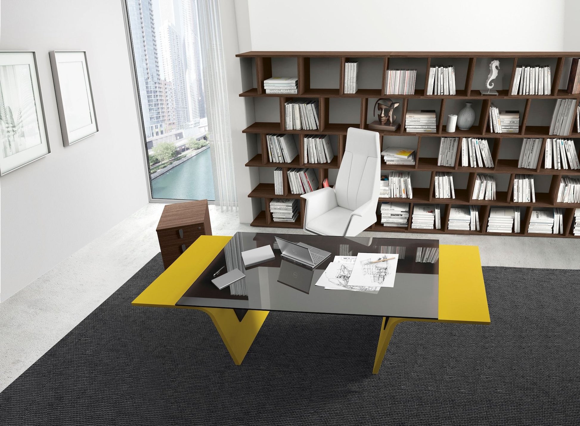 Scaffale libreria da parete Imperia | Made in Italy