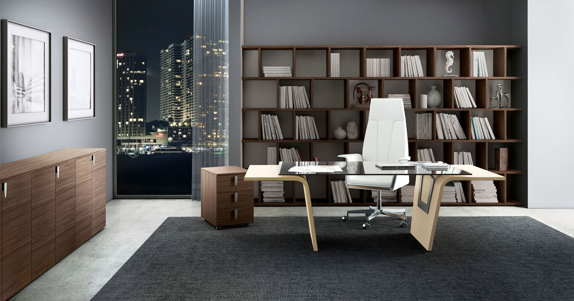 Scaffale libreria da parete Imperia | Made in Italy