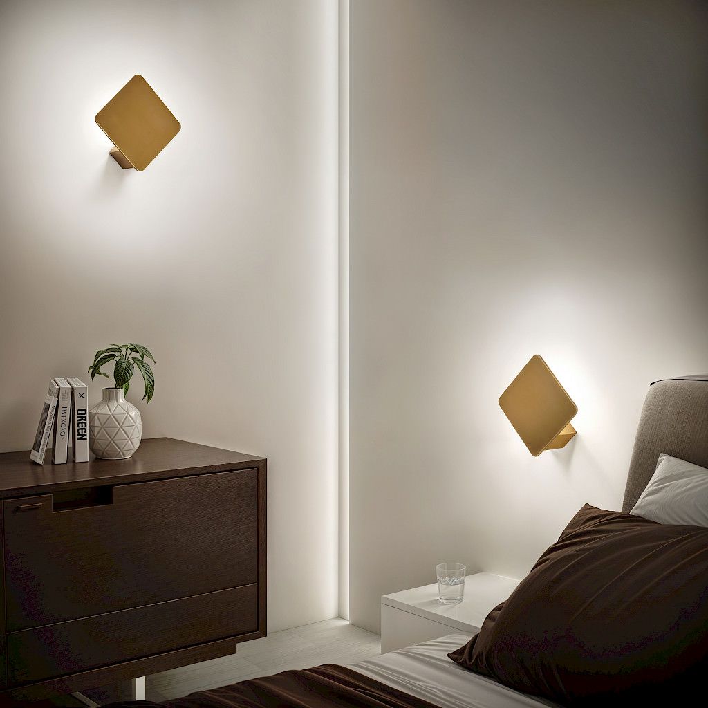 Lampada da parete a LED design moderno Liff - Bronzo francese
