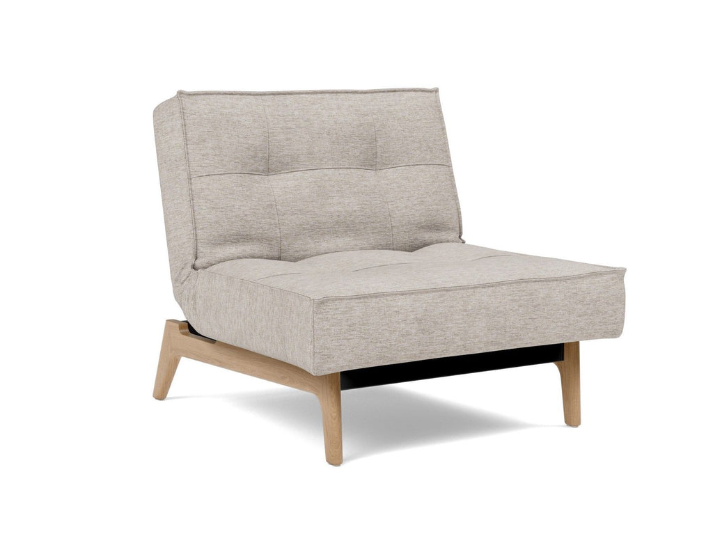Poltrona design scandinavo con materasso a molle SplitBack - 471 Yuveno Sand