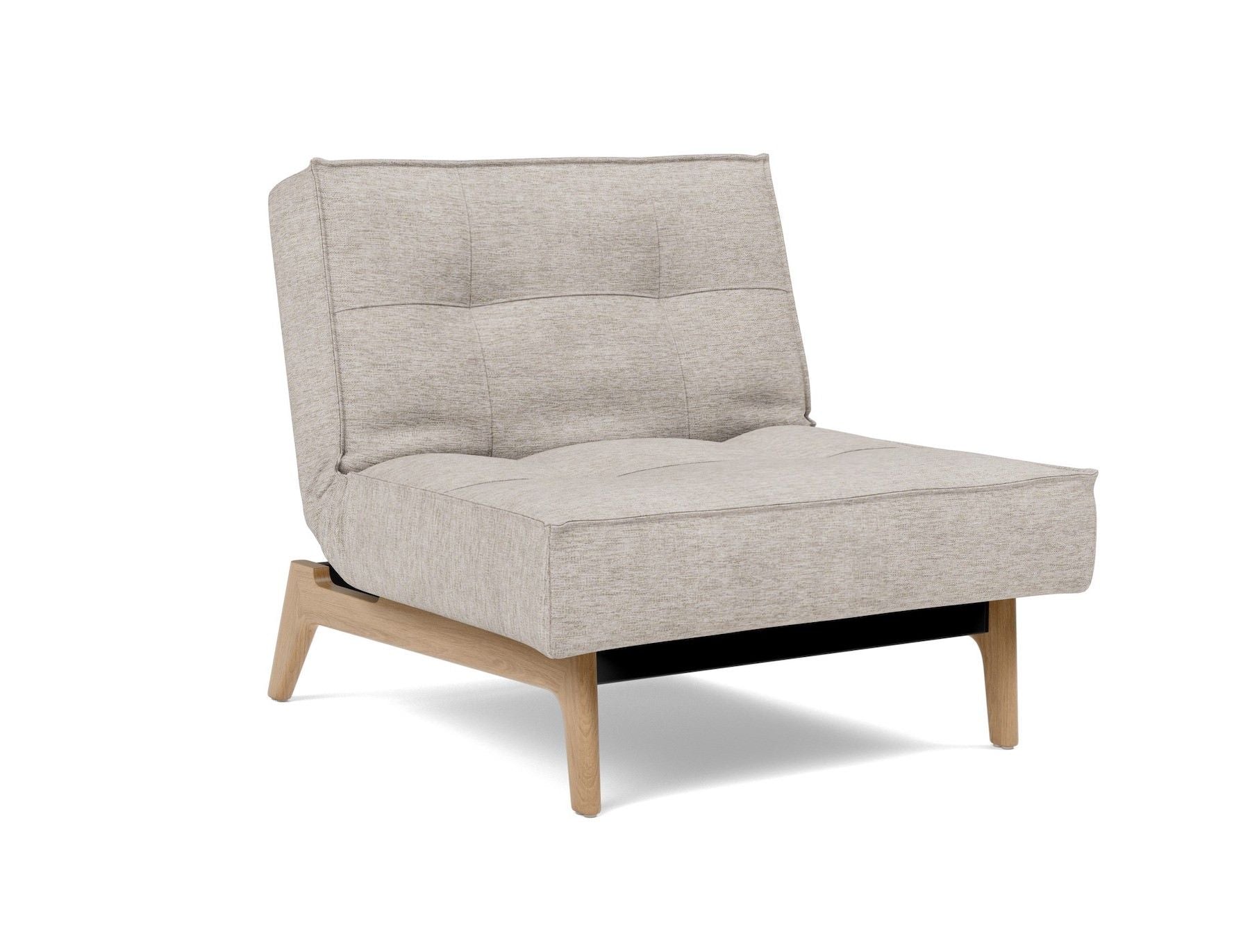 Poltrona design scandinavo con materasso a molle SplitBack - 471 Yuveno Sand