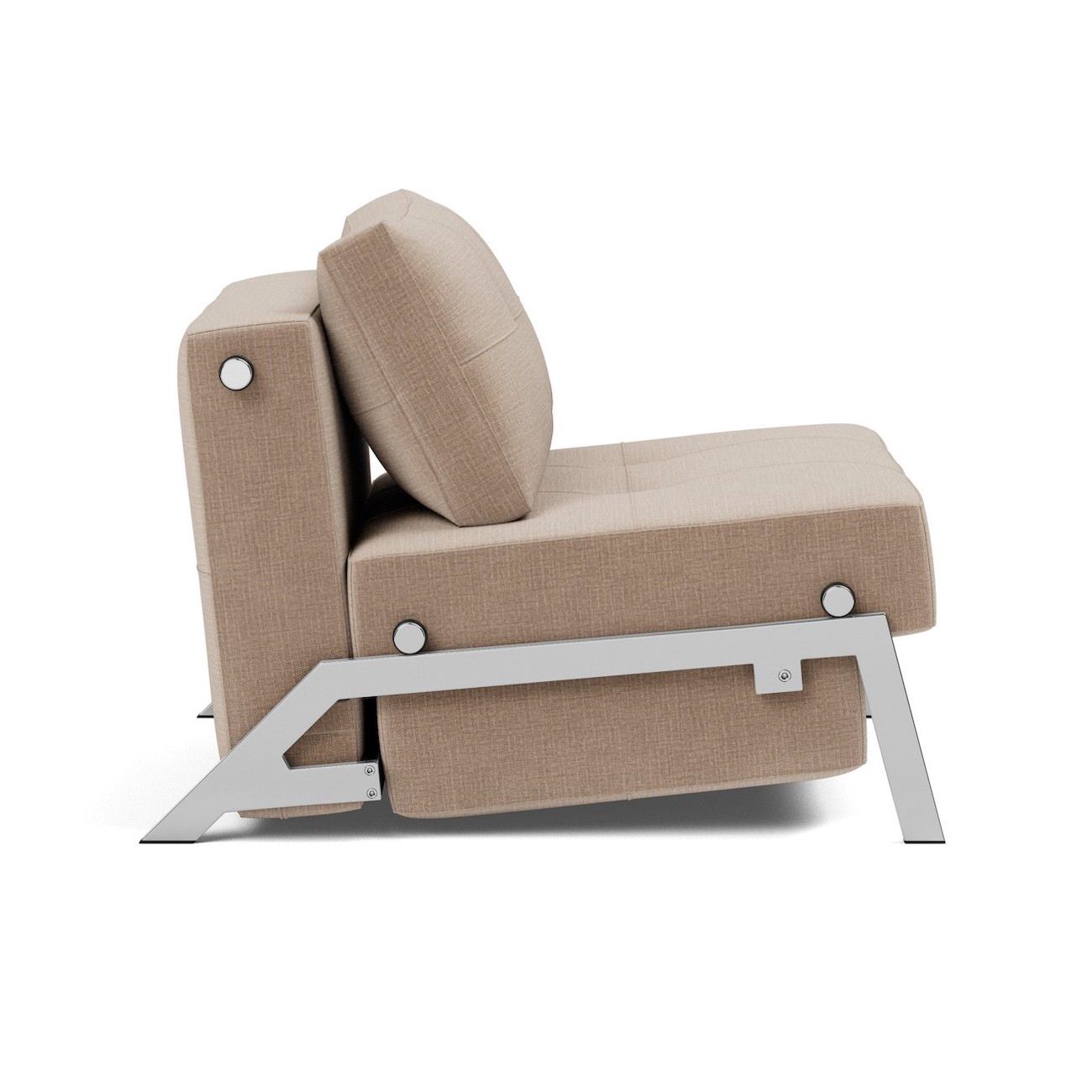 Poltrona letto trasformabile letto singolo Cubed - 417 Esina Mocha
